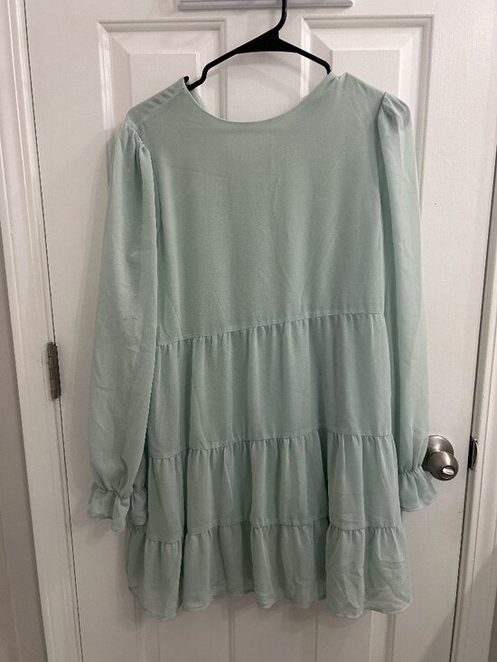 Altar'd State Dresses & Skirts - Altar'd State Long Sleeve Mini Dress - mint